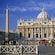 St. Peter's Basilica in Vatican City with visitors gathered in the square